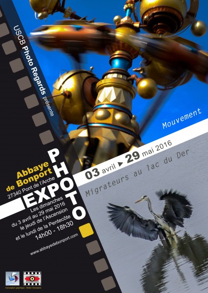 Exposition de photographies « Mouvements »par l’association USB Photo Regards du 3 avril au 5 juin 2016
