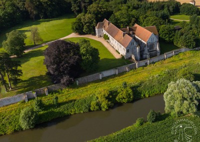 L'Abbaye de Bonport vue du ciel