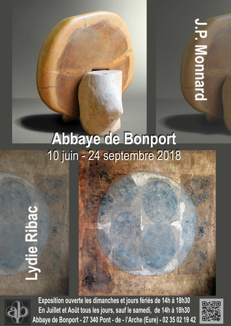 Exposition de peintures Lydie Ribac et sculptures Jean-Philippe Monnard du 10 juin au 30 septembre 2018
